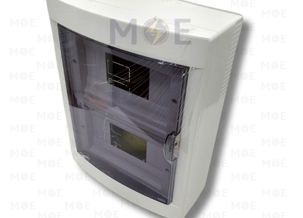 Viko IP40 Surface Mount Distribution Board Smoked Door 234x291x104.5mm 2Rx8module 16module | 90912116-veko16ds | تابلو بلاستيك ظاهر غطا مفيم