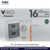 Viko IP40 Surface Mount Distribution Board Smoked Door 234x291x104.5mm 2Rx8module 16module | 90912116-veko16ds