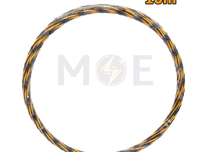Twisted Polyester Fish Tape Wire Guide BlackYellow 10m