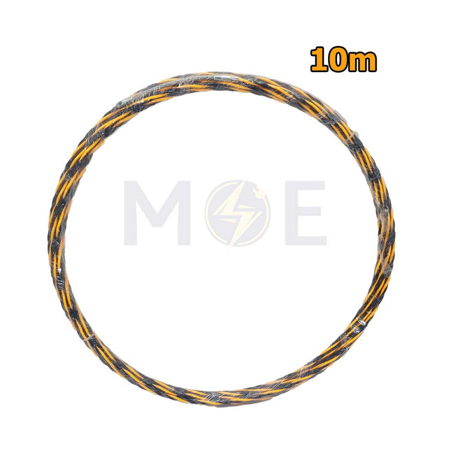 Twisted Polyester Fish Tape Wire Guide BlackYellow 10m