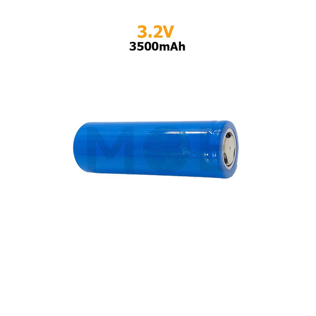 Euronet Battery LiFePO₄ Rechargeable Flat Tip 3.2V 3500mAh | IFR26650