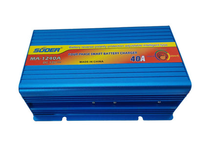 Suoer Four Phase Intelligent Battery Charger 12V 40A | MA-1240A