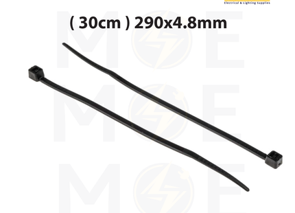 Arnocanali Cable Tie Black ( 30cm ) 290x4.8mm | F29048N | رباط بلاستيك اسود