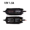 MW IP65 8 Steps Intelligent Battery Charger with CC/CV Control 6V & 12V 1.5A | MW LFCC015