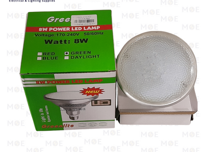 Greenlite Par38 LED Lamp Green E27 8W | par38 | لمبة بار ليد برم اخضر