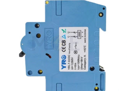 YRO MCB YRL7-63 DC 2P 63A | YRL7-63 | دجنتور كهرباء مجوز - قاطع كهربائي
