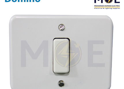 Single american wall switch | Domino Switch Ivory (55) 1P 10A | مفتاح مفرد عاجي دومينو