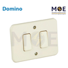 Double american wall switch | Domino Switch Ivory (55) 1P 10A