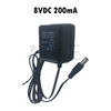 Power Adapter With Wide Outout Connector AC/DC 8V 200mA