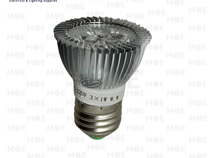 Cuperlight LED spot lamp WarmWhite MR16 E27 3x1W (3W) | لمبة ليد برم سبوت ورم وايت