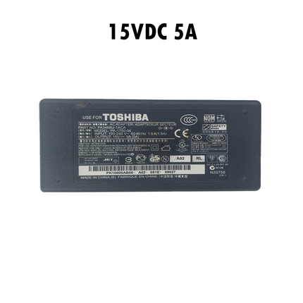 Toshiba Power Adapter With Wide Outout Connector AC/DC 15V 5A | PA-1750-04