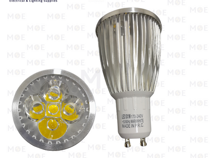 Greenlite LED Spot Lamp WarmWhite GU10 MR16 5x1W (5W) | لمبة سبوت ليد كعب ستارتر ورم وايت