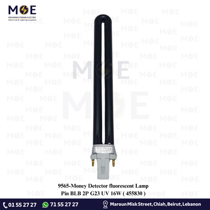 Money Detector fluorescent Lamp Pin BLB 2P G23 UV 16W | 455830