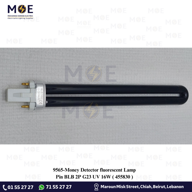 Money Detector fluorescent Lamp Pin BLB 2P G23 UV 16W | 455830