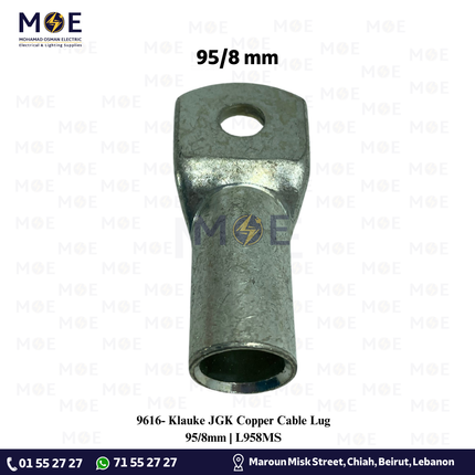 Klauke JGK Copper Cable Lug 95/8mm | L958MS