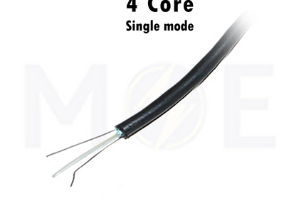 9634-Outdoor Fiber Optic Cable Single mode 4 Core Black 9/125  µm