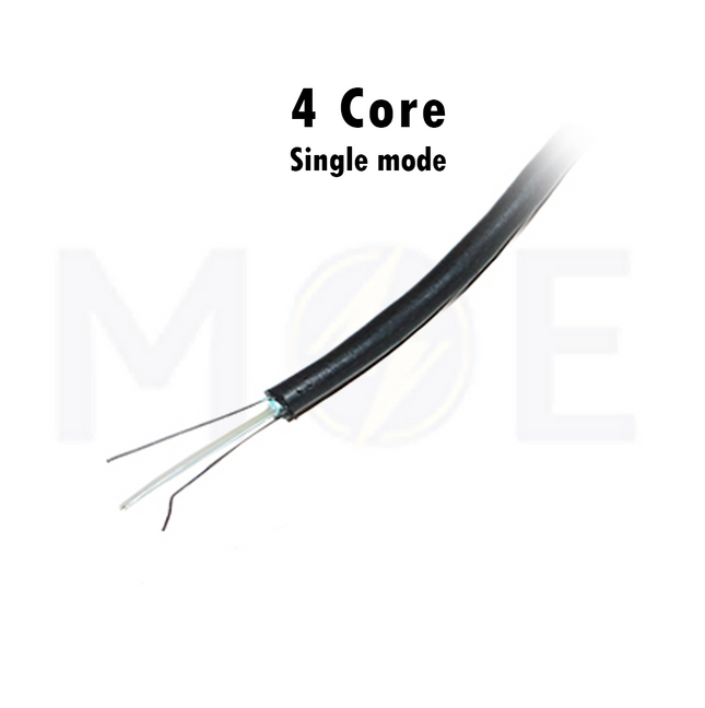 9634-Outdoor Fiber Optic Cable Single mode 4 Core Black 9/125  µm