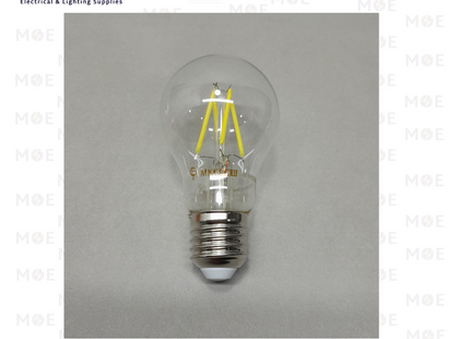 MK LED Lamp Clear Filament Bulb DayLight 6000K E27 6W | لمبة ليد برم فيلامنت بول شفاف دايلايت