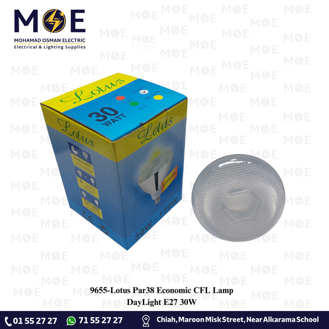 Lotus Par38 Economic CFL Lamp DayLight E27 30W