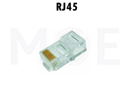 Dintek Network Plug Crimp Connector Unshielded Transparent CAT6 RJ45 8P8C | 1501-88027
