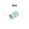 Dintek Network Plug Crimp Connector Unshielded Transparent CAT6 RJ45 8P8C | 1501-88027