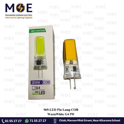 LED Pin Lamp COB WarmWhite G4 5W