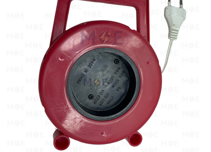 Multiple Sockets Cable ( 2x0.75mm ) Triple Outlet Reel 3 Socket 5A 6.4 meter| 667A | بكرة كادر بريز مثلث مع شريط مبسط