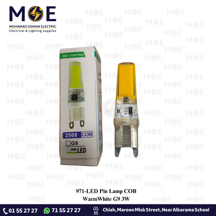 LED Pin Lamp COB WarmWhite G9 3W