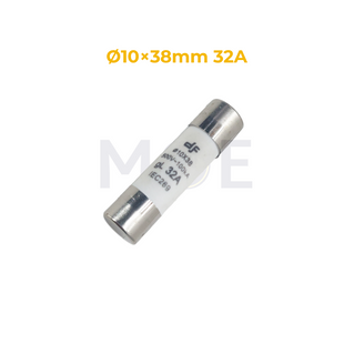 DF Ceramic Tube Fuse Ø10×38mm 32A 500V AC 100kA gL فيوز بورسلين