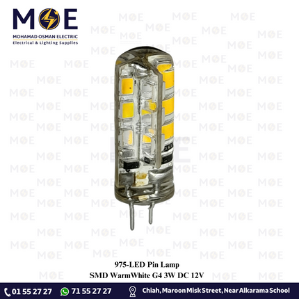 LED Pin Lamp SMD WarmWhite G4 3W DC 12V