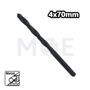 HSS Metal Drill Bit 4mm Black (TL:70mm , WL:39mm)