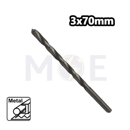 HSS Metal Drill Bit for Steel 3mm 3x70mm