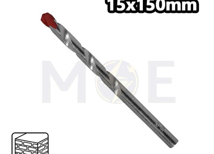 Masonry Drill Bit 15mm (TL: 150mm, WL: 100mm) 15X150mm