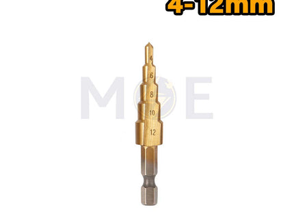 HSS Metal Titanium Step Drill Bit 4-12mm