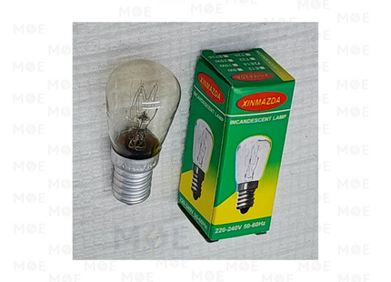 Xinmazda Incandescent Lamp Clear E14 15W | لمبة عادي برم سن رفيع براد شفاف