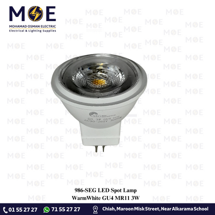 SEG LED Spot Lamp WarmWhite GU4 MR11 3W