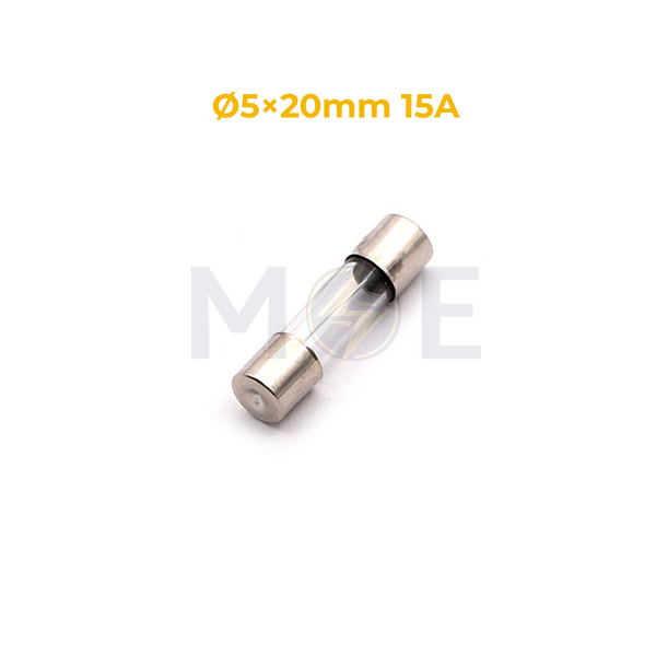 Glass Tube Fuse 5×20mm 15A 125–250V AC | T FTAP 15000mA فيوز زجاج