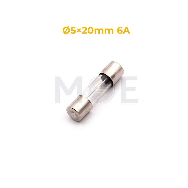 Glass Tube Fuse 5x20mm 6A 125-250V AC | T FTAP 6000mA فيوز زجاج