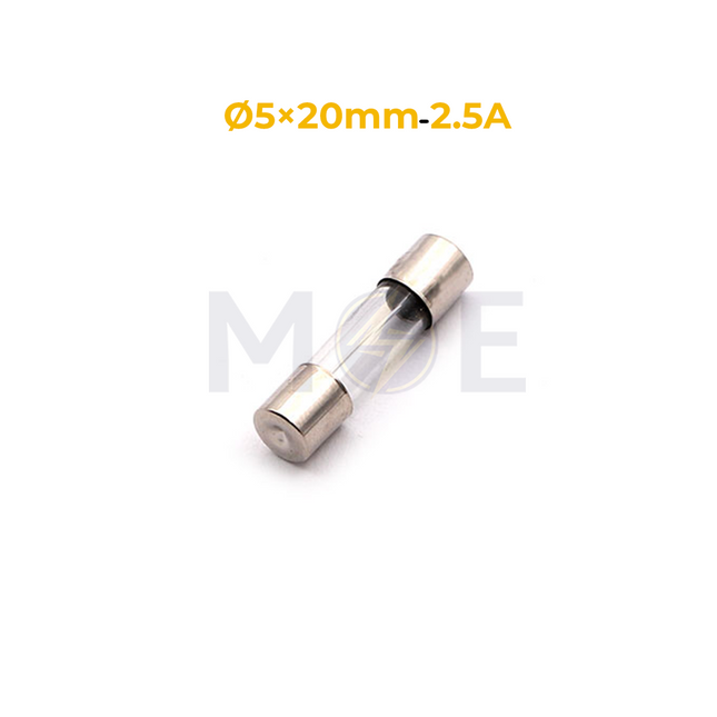 Glass Tube Fuse 5×20mm 2.5A 125–250V AC | T FTAP 2500mA فيوز زجاج
