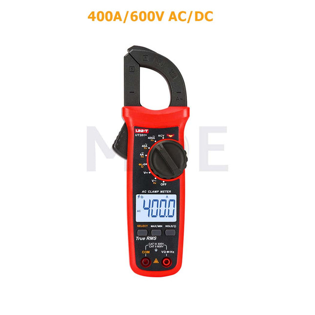 UNI-T Digital Clamp Meter ACDC Voltage, AC Current, Diodes and Continuity 400A600V  UT201+