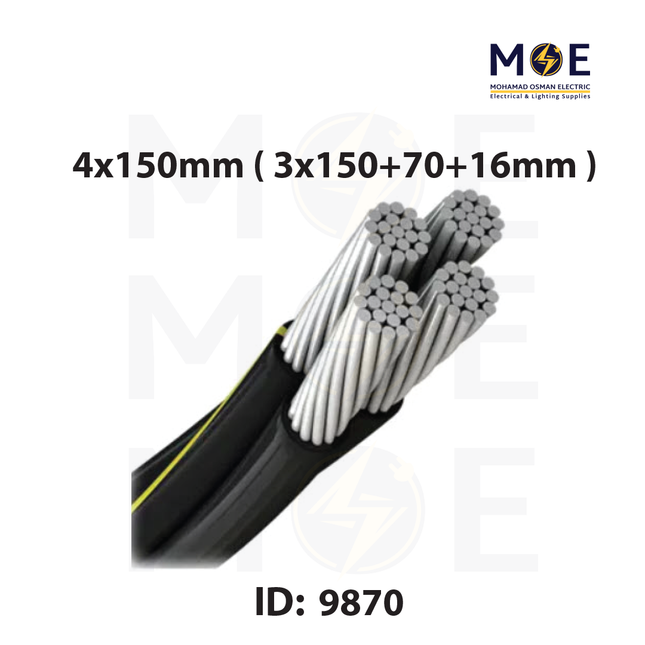 Med Cable ABC Aluminum Cable ( Torsadé ) | EAXT 4x150mm ( 3x150+70+16mm )