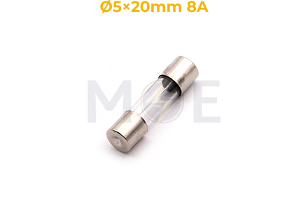 Glass Tube Fuse 5x20mm 8A 125-250V AC | T FTAP 8000mA فيوز زجاج