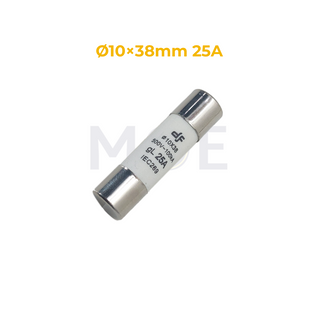 DF Ceramic Tube Fuse Ø10×38mm 25A 500V AC 100kA gL | 10x38 فيوز بورسلين