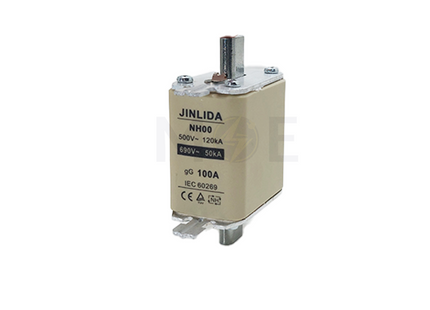 Jinlida Ceramic Knife/Blade Fuse NH00 100A 500V/690V AC 50KA/120KA gG | NH00 فيوز سكين