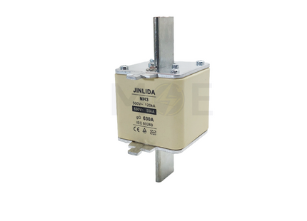 Jinlida Ceramic Knife/Blade Fuse NH3 630A 500V/690V AC 50KA/120KA gG | NH3 فيوز سكين