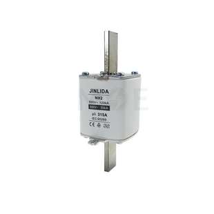 Jinlida Ceramic Knife/Blade Fuse NH2 315A 500V/690V AC 50KA/120KA gG | NH2 فيوز سكين
