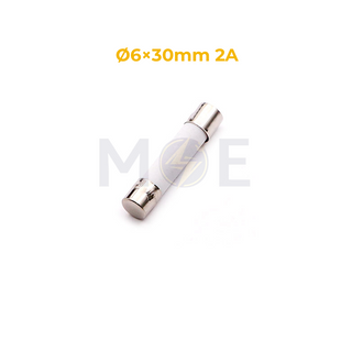 9923-Ceramic Tube Fuse Ø6×30mm 2A 250V AC  CFMT 2A فيوز بورسلين