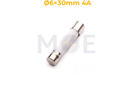 9925-Ceramic Tube Fuse Ø6×30mm 4A 250V AC | CFMT 4A فيوز بورسلين