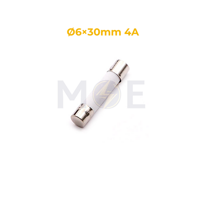 9925-Ceramic Tube Fuse Ø6×30mm 4A 250V AC | CFMT 4A فيوز بورسلين