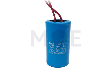 BM Motor Running Capacitor 1.5UF 450V with 2 wires | CBB61 بوبين موتور